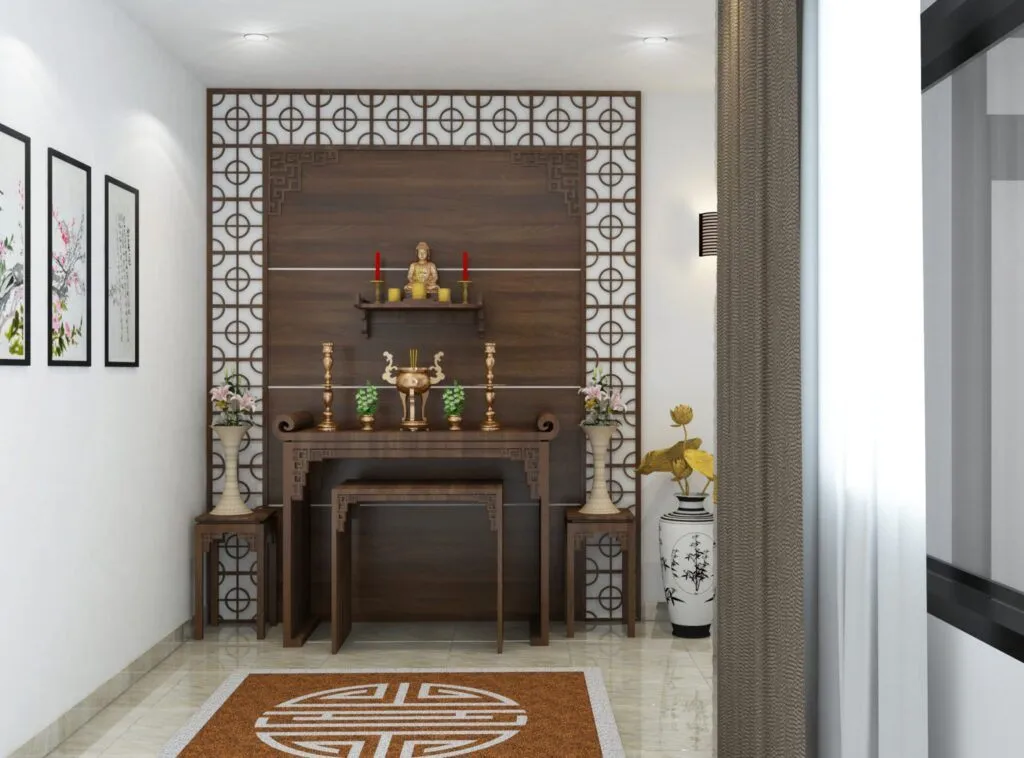 Thiết kế khu vực phòng thờ