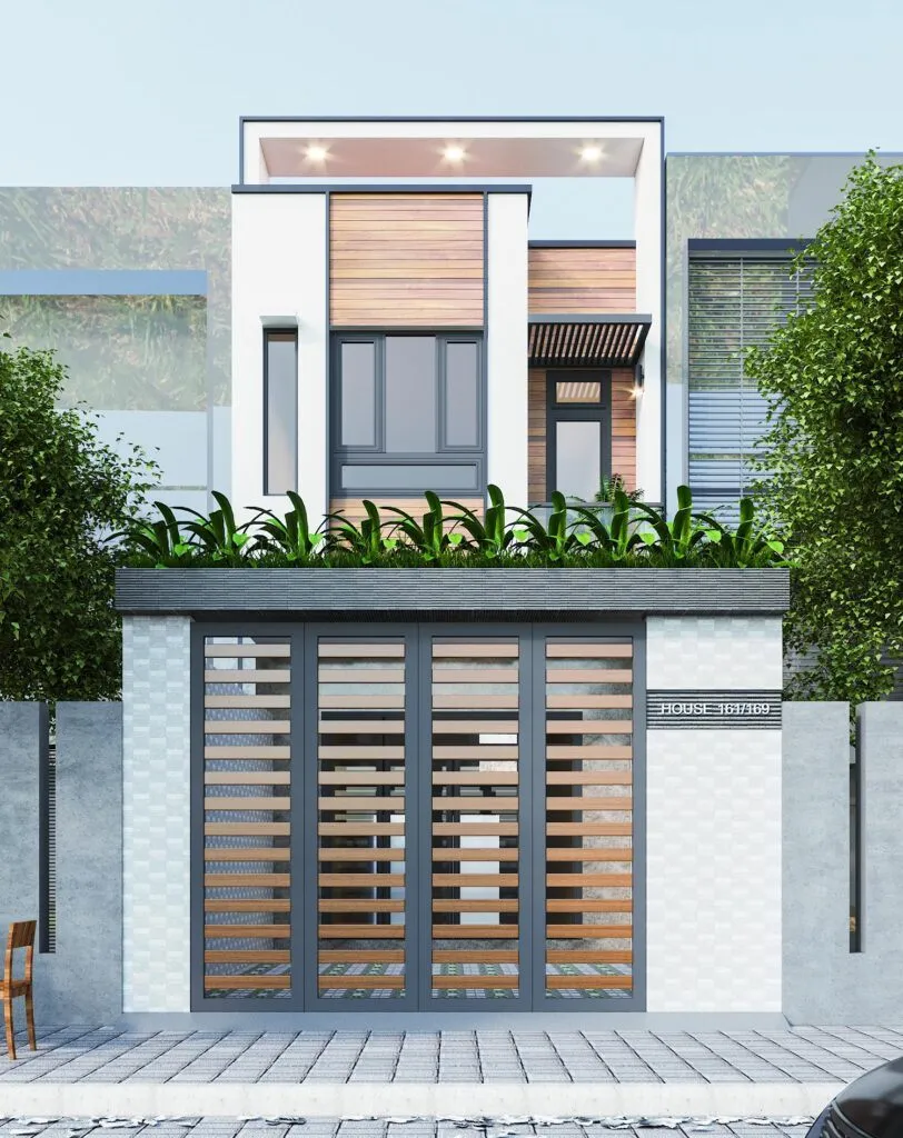 Thiết kế nhà ống 2 tầng 5x15m phong cách hiện đại