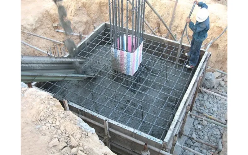 Kiểm tra sau khi bố trí thép móng