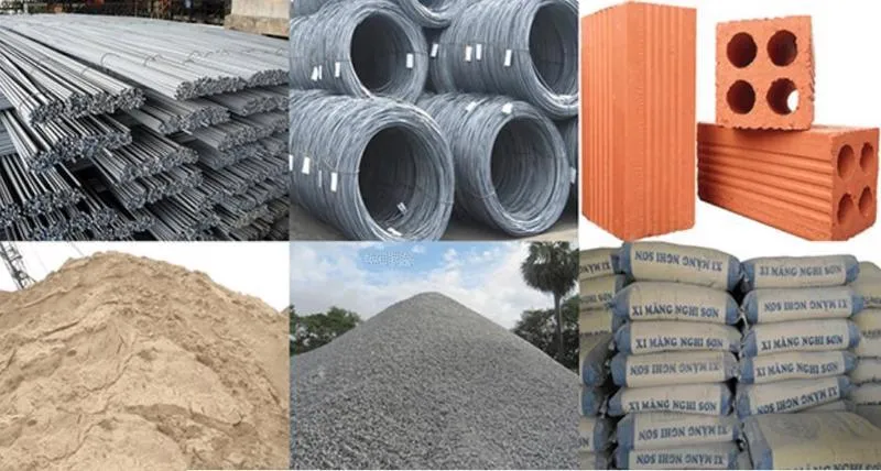 Vật liệu xây dựng phần thô công trình