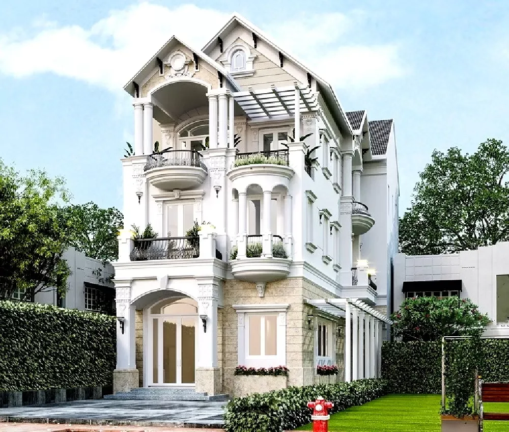 Nhà phố mặt tiền 7m tân cổ điển là gì?