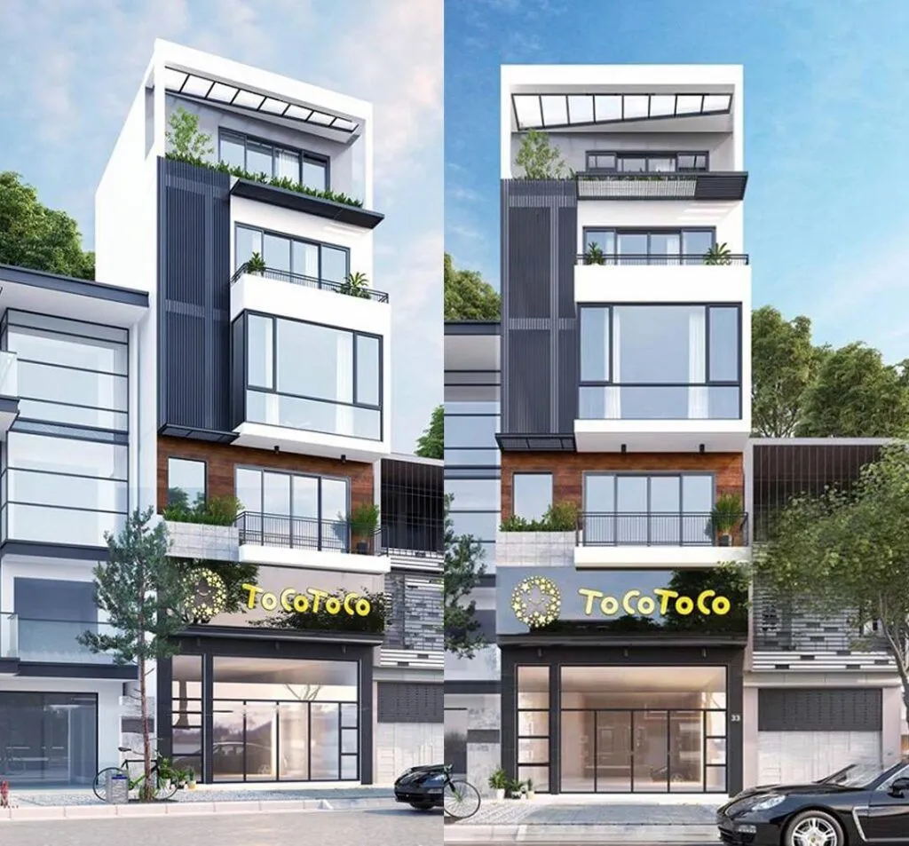 Thiết kế nhà phố 1 tầng 8m sâu 12m kết hợp kinh doanh