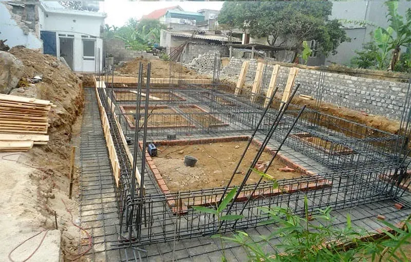 Kết cấu móng băng 1 phương nhà 3 tầng gồm những gì?