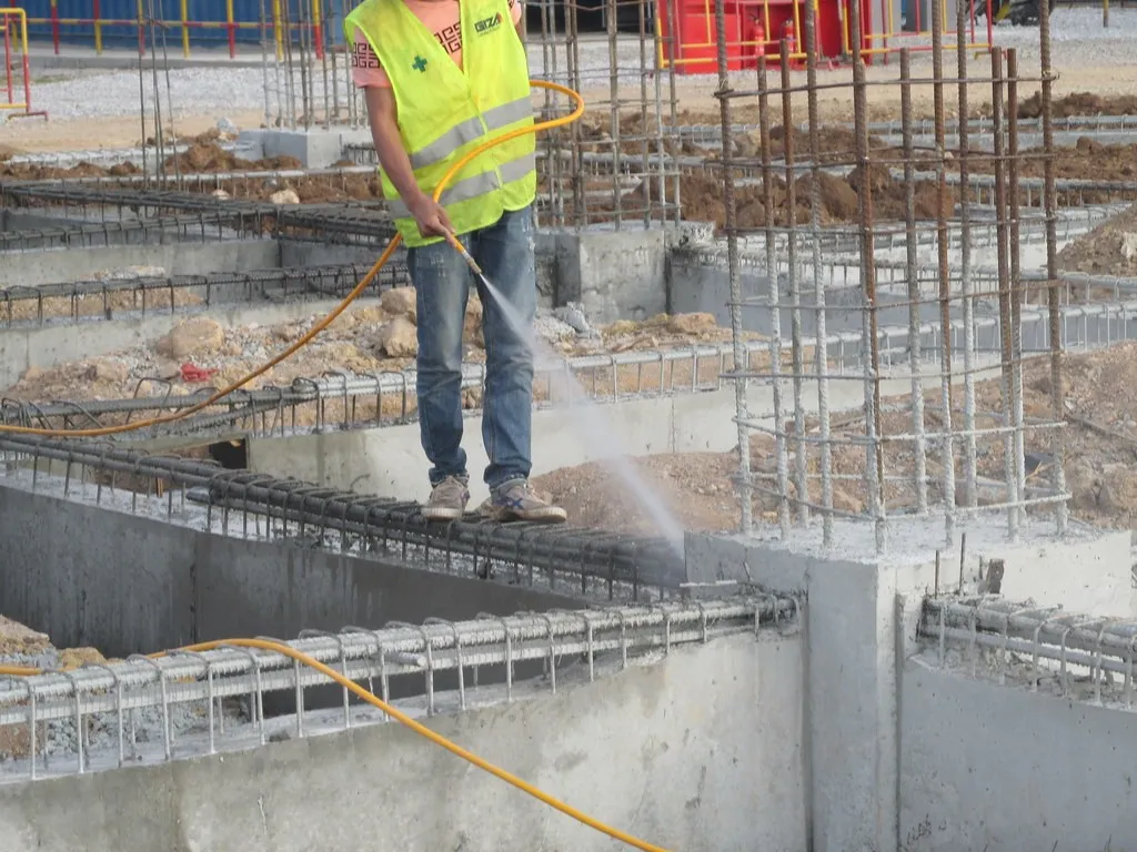 Công tác đổ bê tông móng