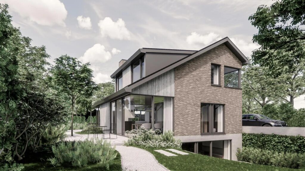 Mẫu thiết kế biệt thự cao cấp tầng hầm chìm sang trọng