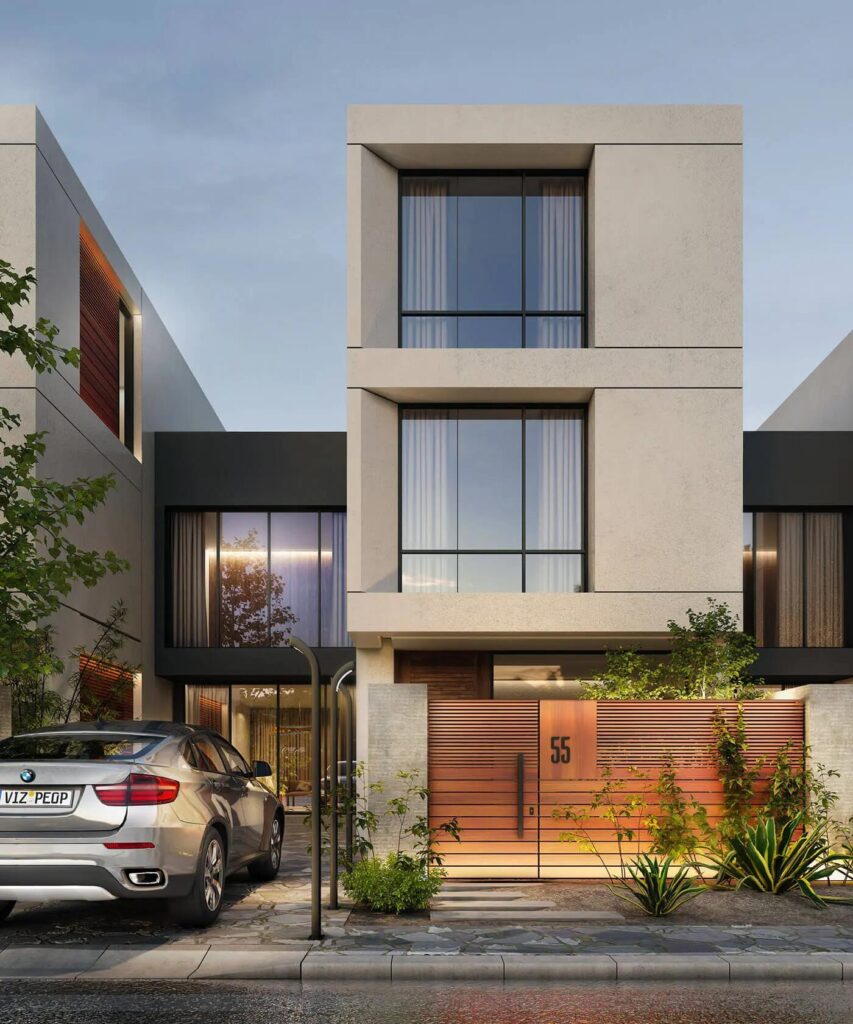 Mẫu nhà có tầng hầm chìm ở nông thôn cho khu đất rộng