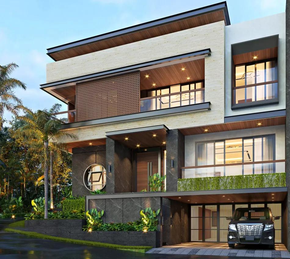 Mẫu nhà tầng hầm chìm kiểu châu Âu đầy sang trọng