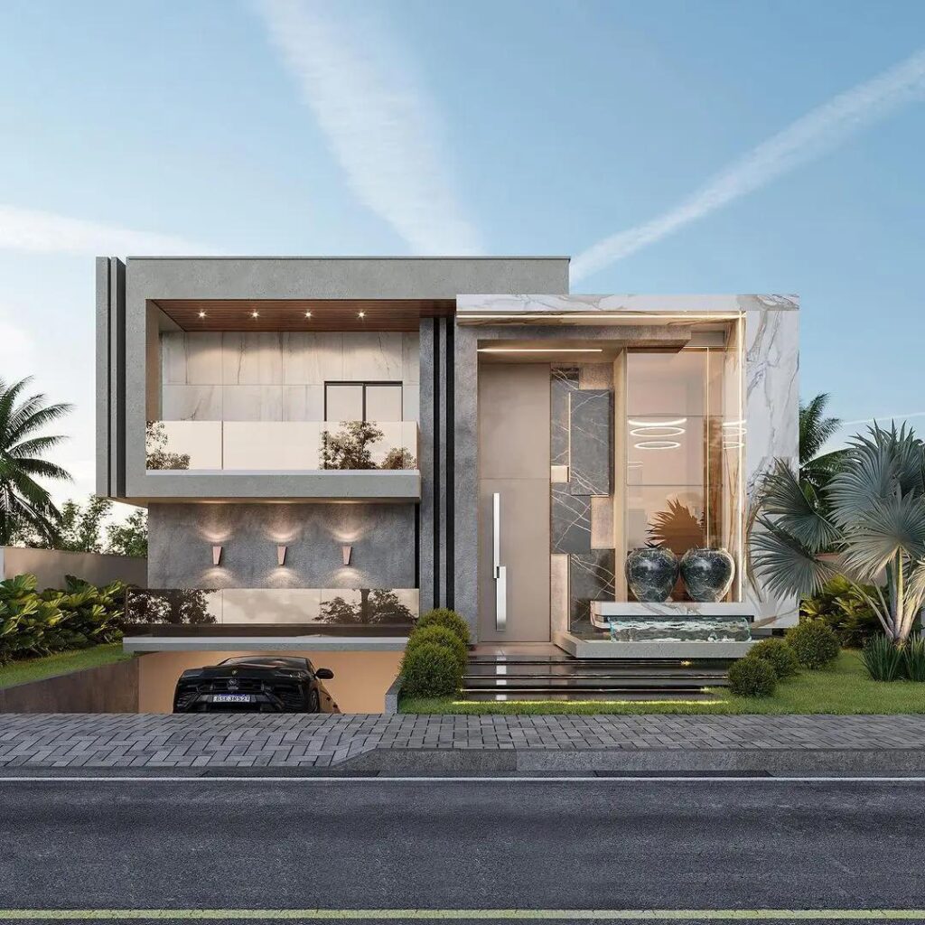 Mẫu nhà ống 3 tầng có tầng hầm chìm tối ưu không gian