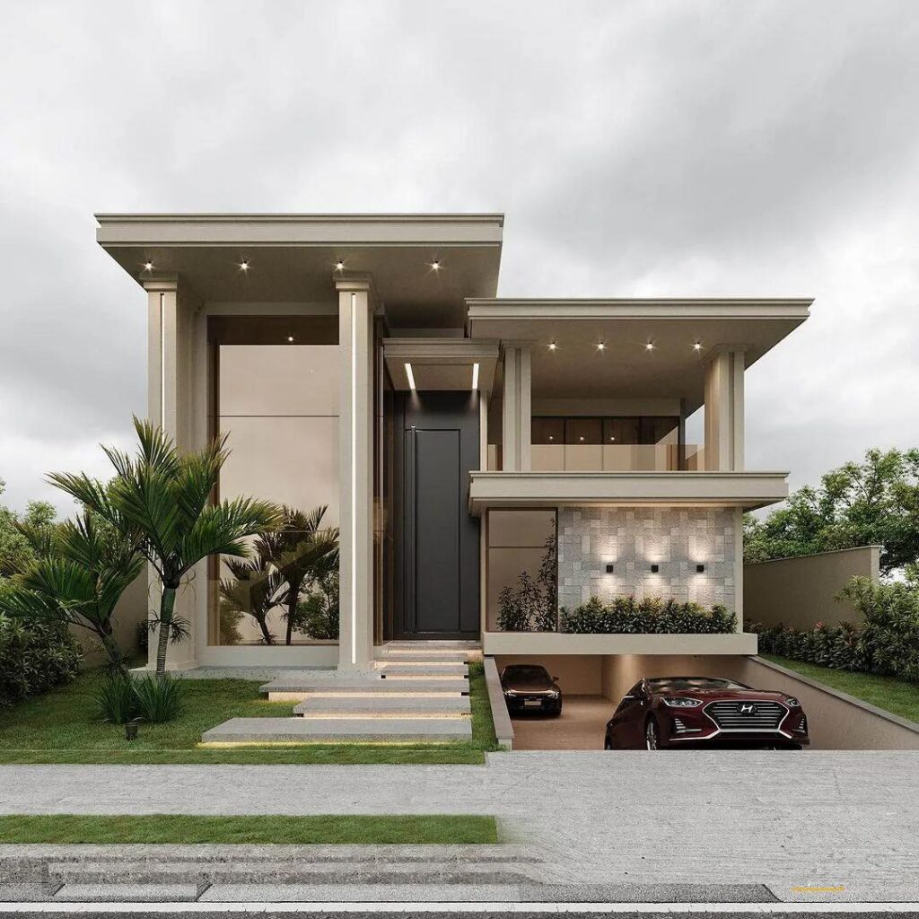 Ý tưởng xây nhà có tầng hầm chìm hiện đại và tiện nghi