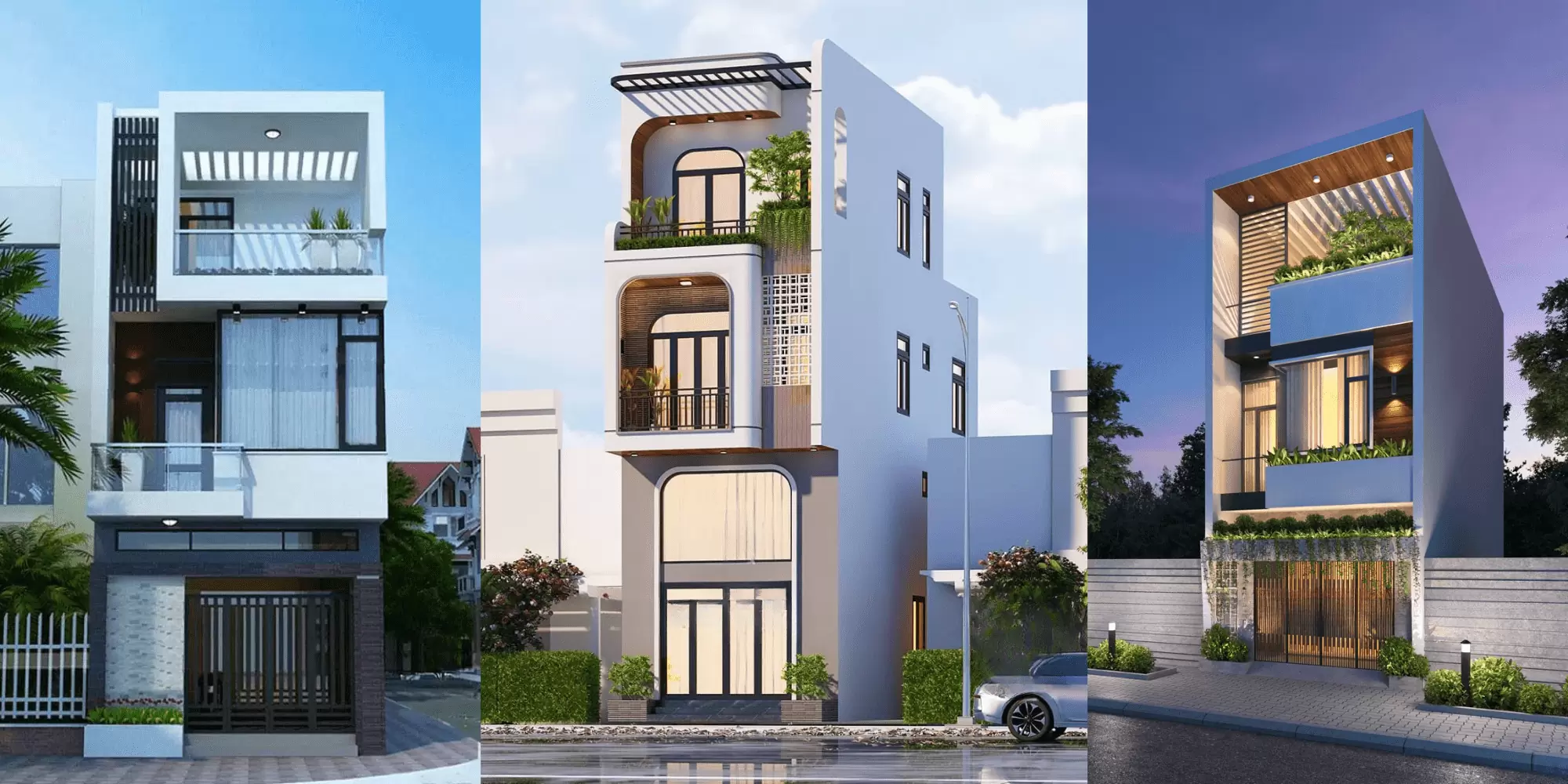 Đơn giá xây dựng nhà 3 tầng (Diện tích sàn mỗi tầng 100m²)