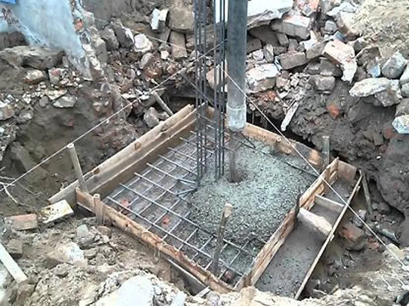 Lớp bê tông lót móng - Cấu tạo móng bè