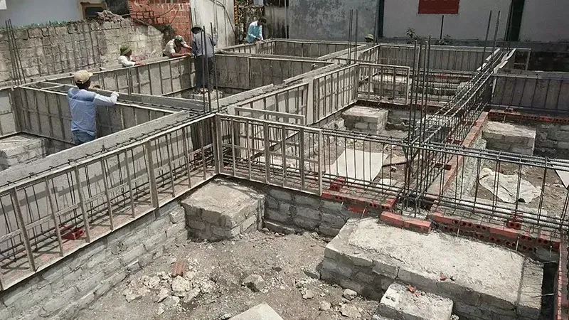 Bản móng (bản bè) - Cấu tạo móng bè