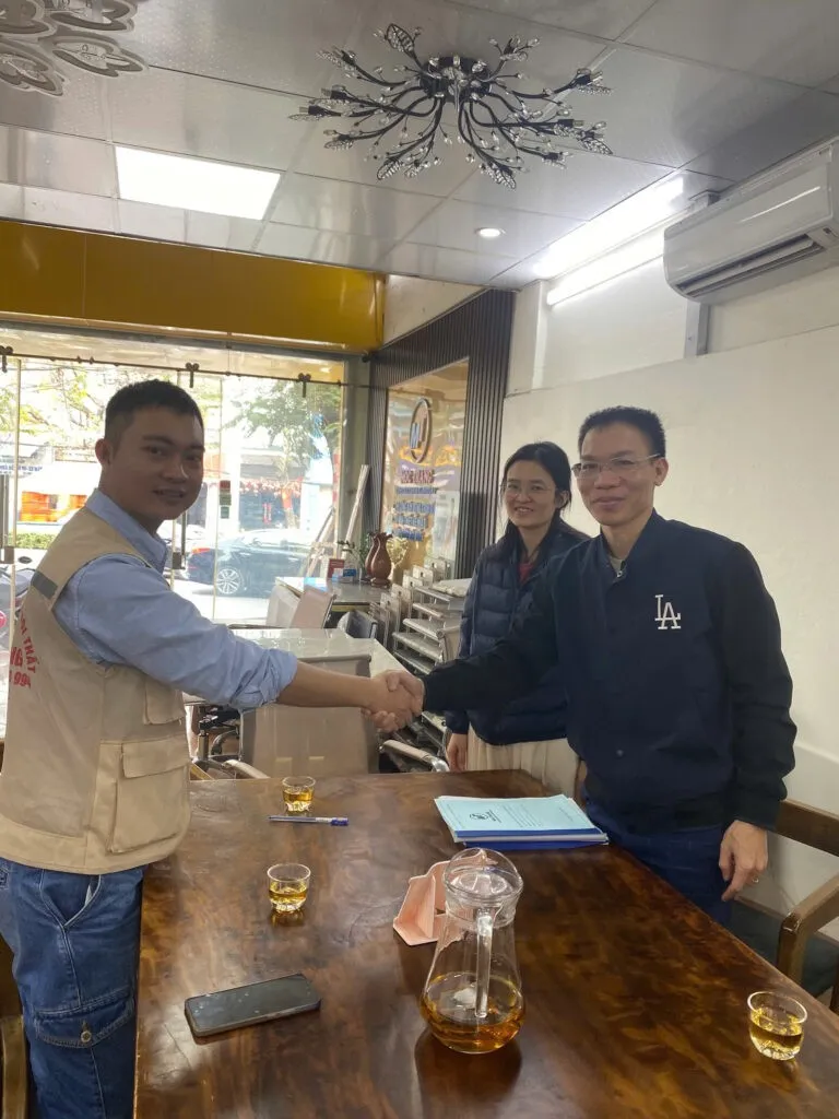 Thống nhất lần cuối nhà 3 tầng hiện đại tại Lê Chân và ký kết hợp đồng