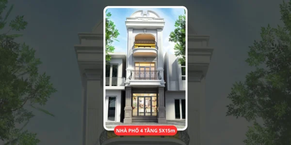 Thiết kế nhà phố 4 tầng