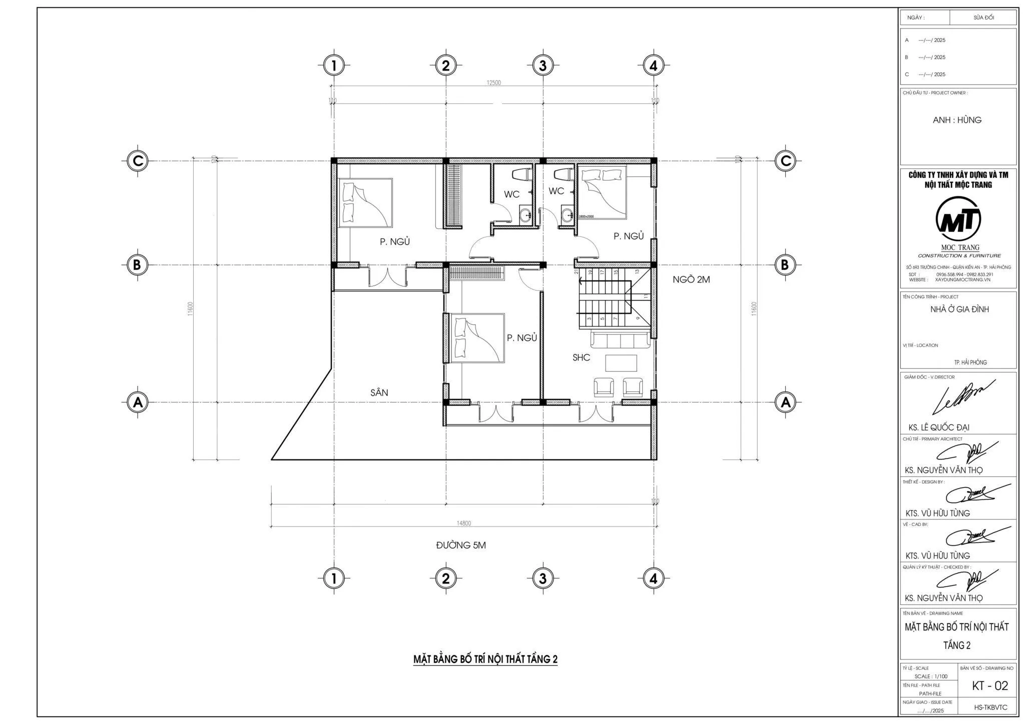 biệt thự 2 tầng mái nhật