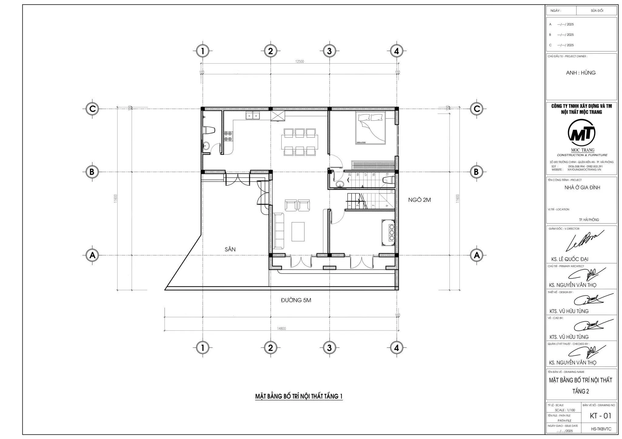 Biệt thự 2 tầng mái nhật bản vẽ