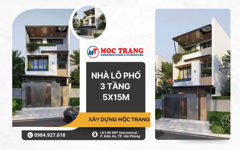 các mẫu nhà phố hiện đại