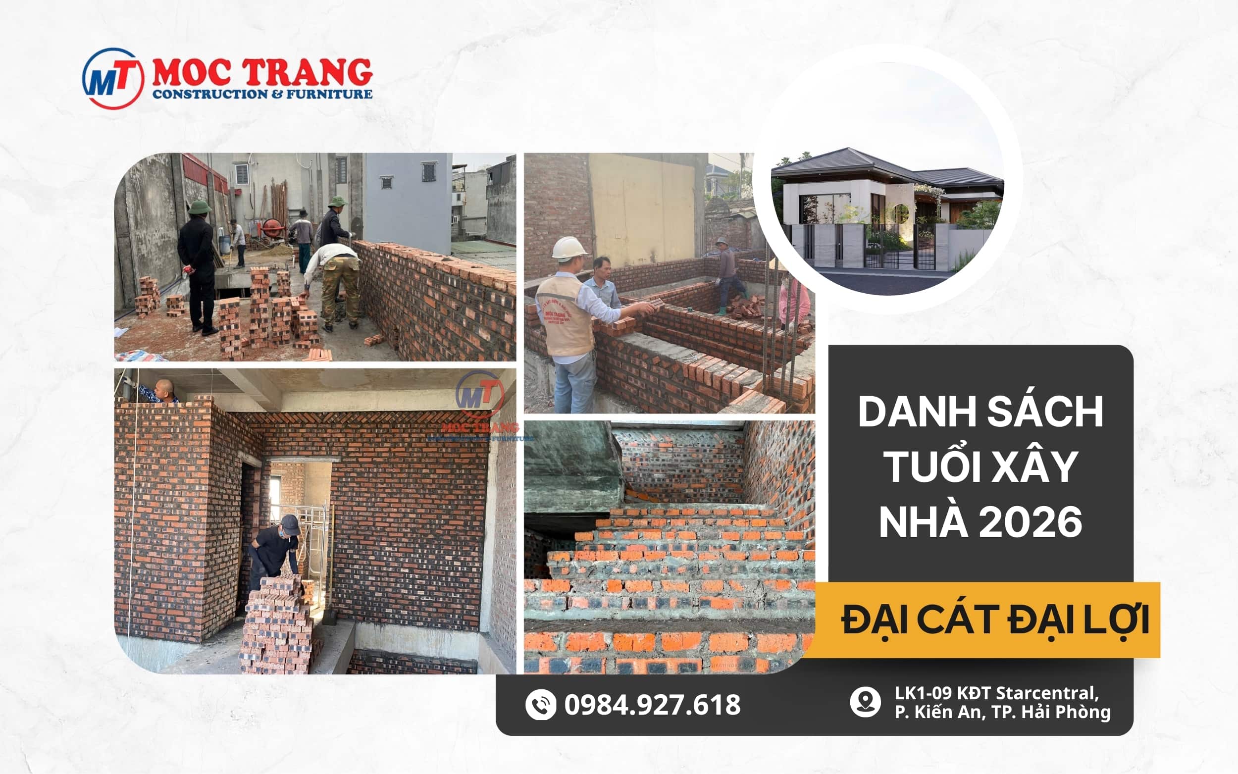 danh sách tuổi xây nhà 2026