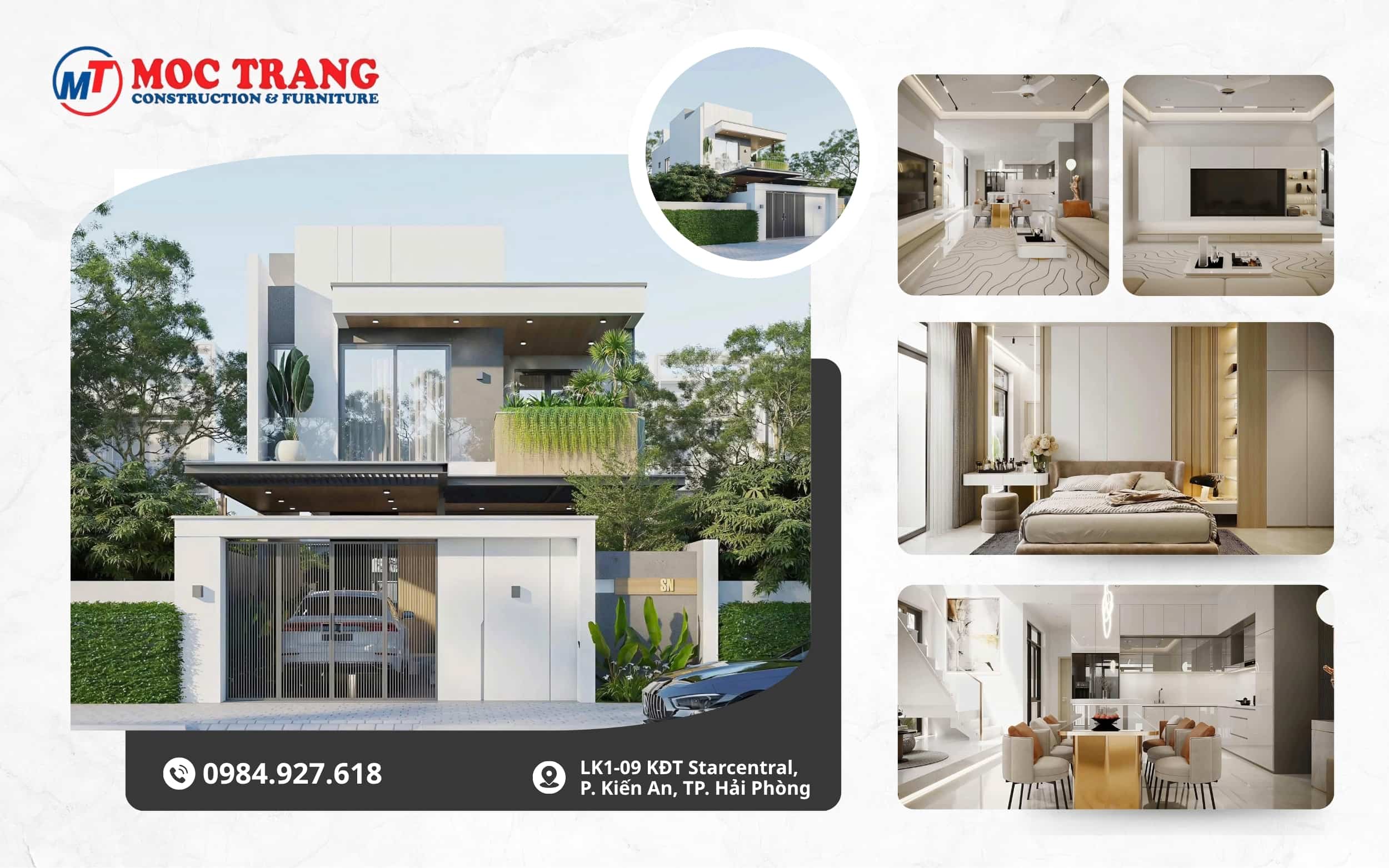nhà lô phố 2 tầng hiện đại