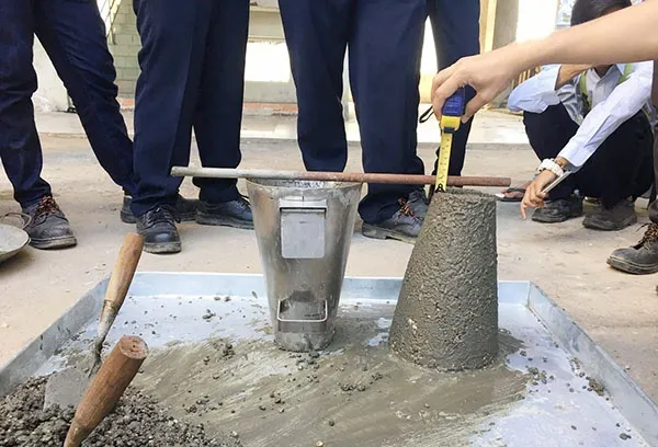 cách kiểm tra độ sụt bê tông