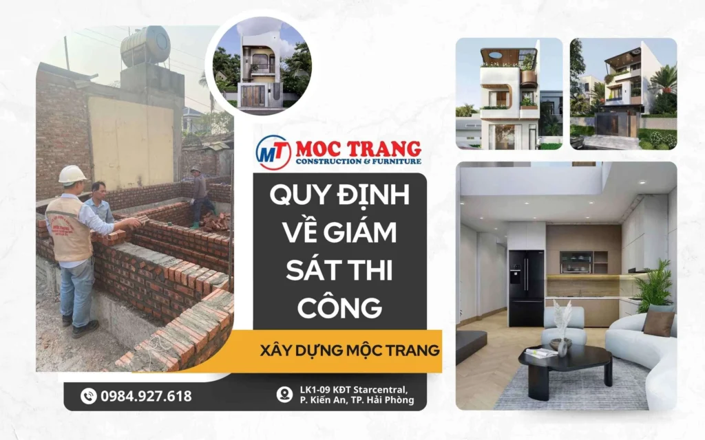 Quy định về tư vấn giám sát thi công