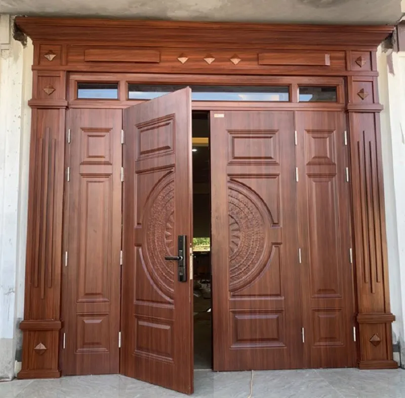 thước lỗ ban cửa chính 4 cánh