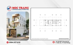 bản vẽ nhà phố 3 tầng 4x15m