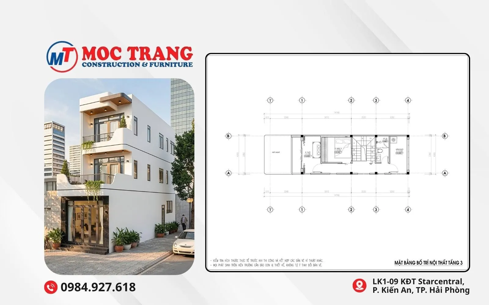 bản vẽ nhà phố 3 tầng 4x15m