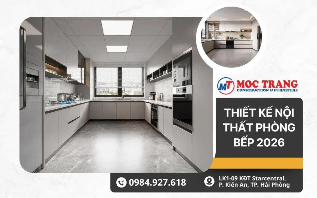 mẫu thiết kế nội thất phòng bếp