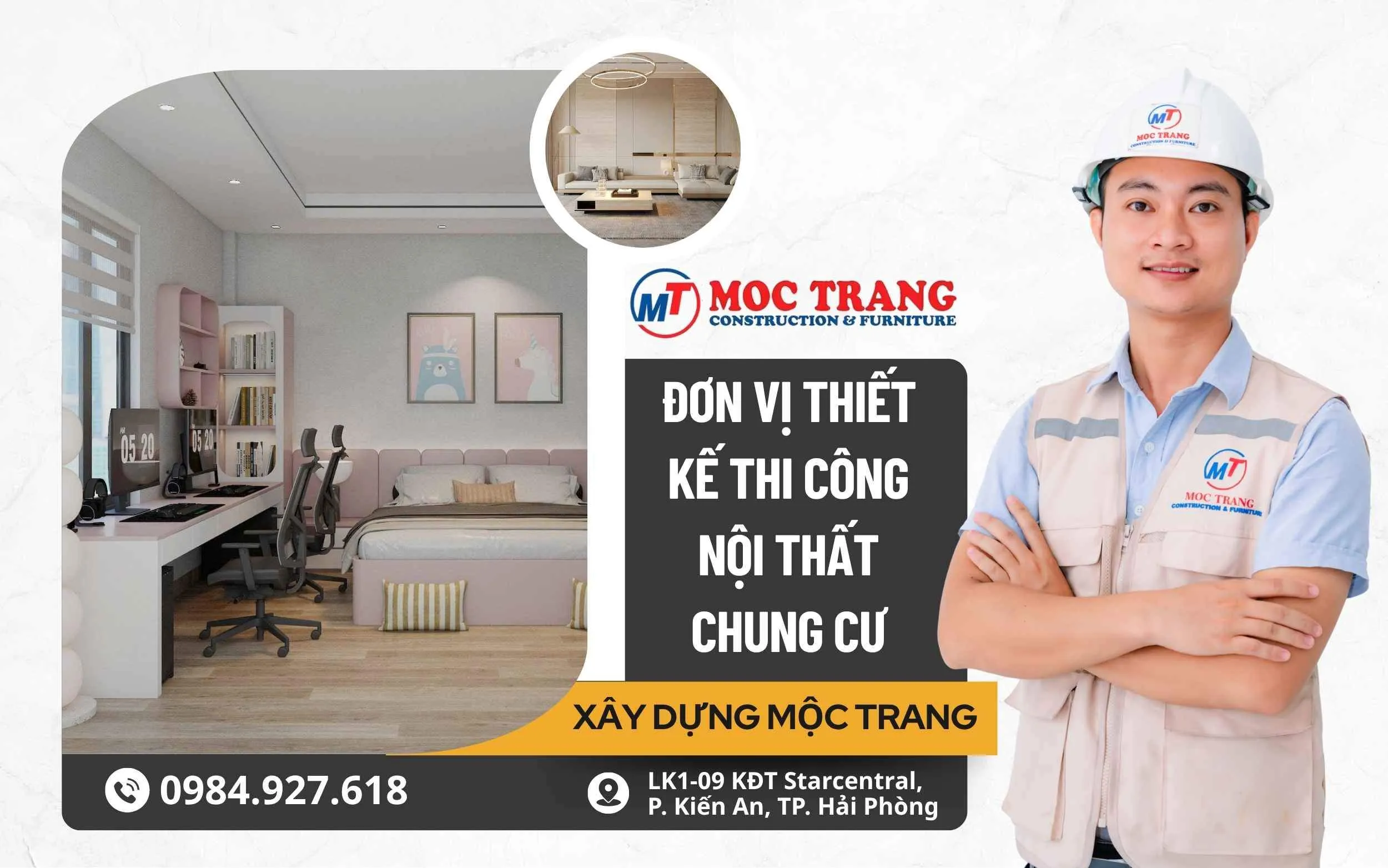 thi công thiết kế nội thất chung cư hải phòng