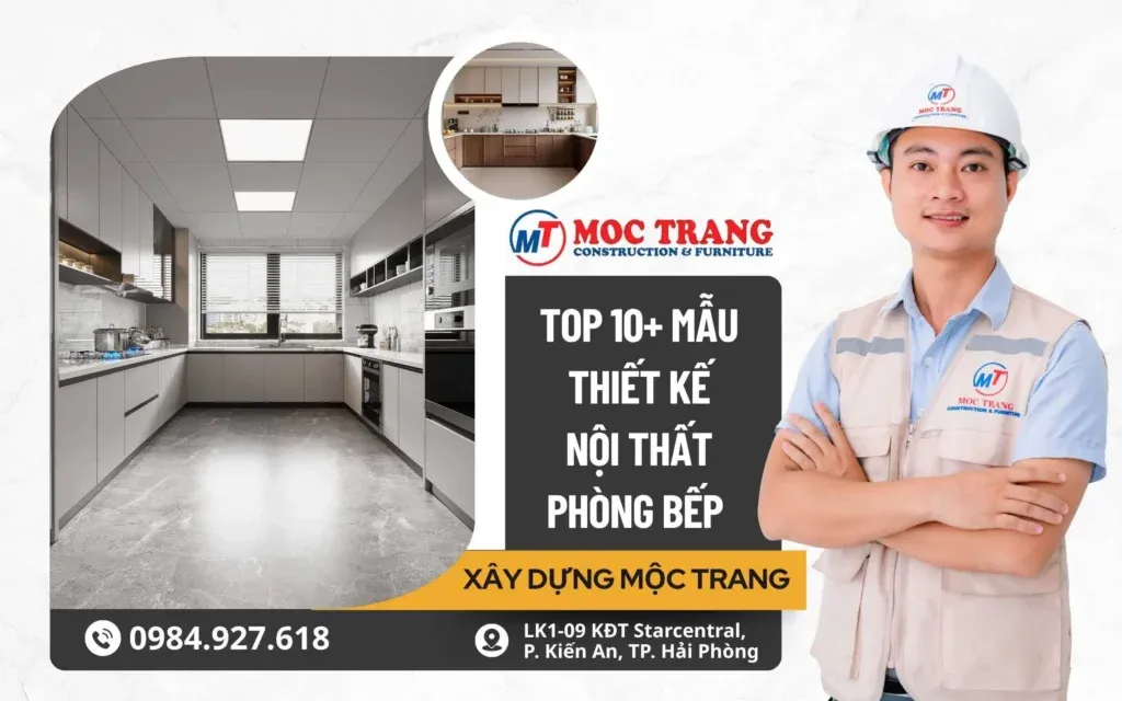 Top 10+ mẫu thiết kế nội thất phòng bếp Hải Phòng đẹp đáng xem 2026