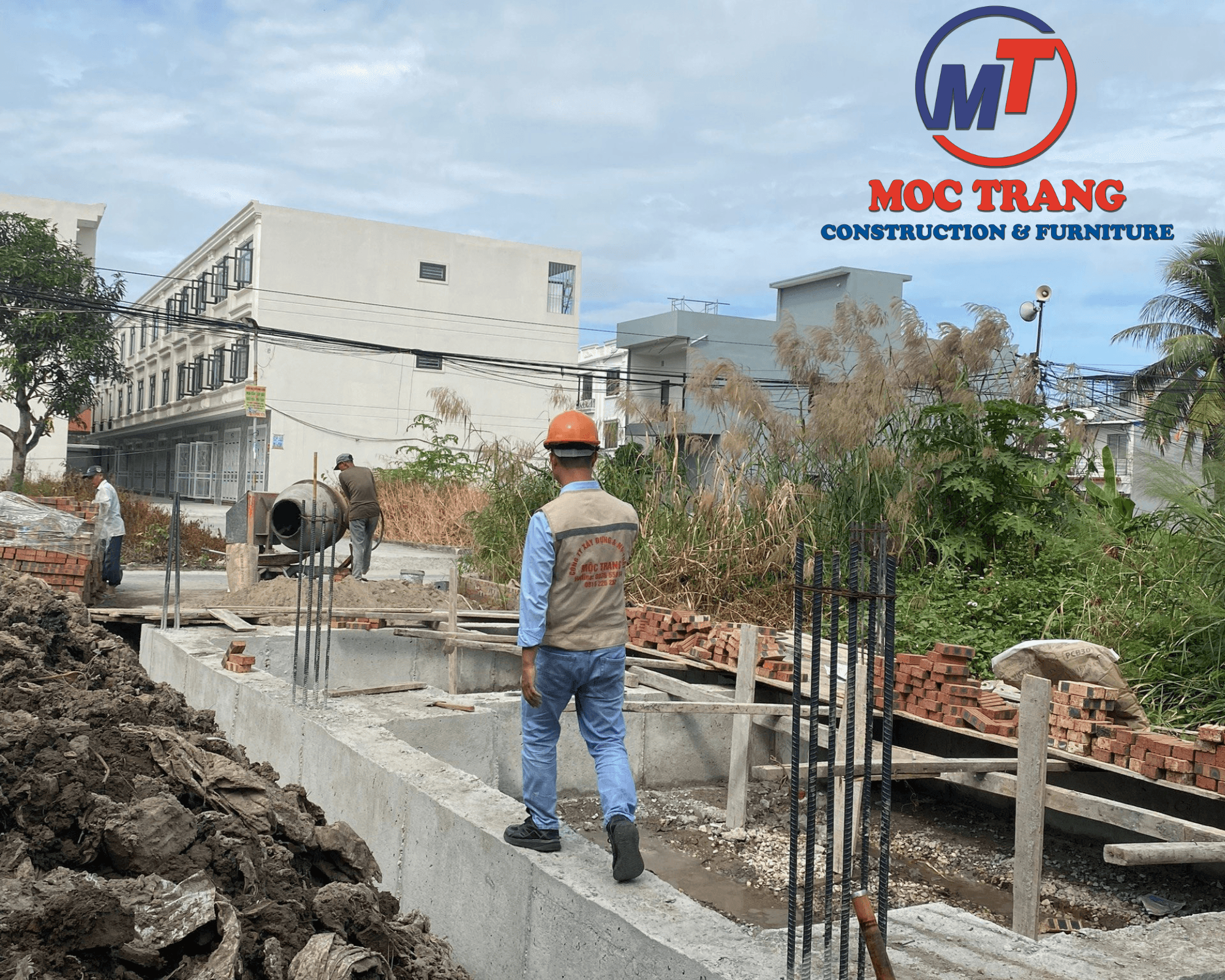 Giám sát quá trình thi công nhà lô 3 tầng tân cổ điển
