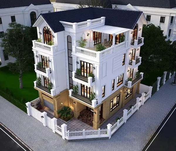 Diện tích sân vườn cân đối