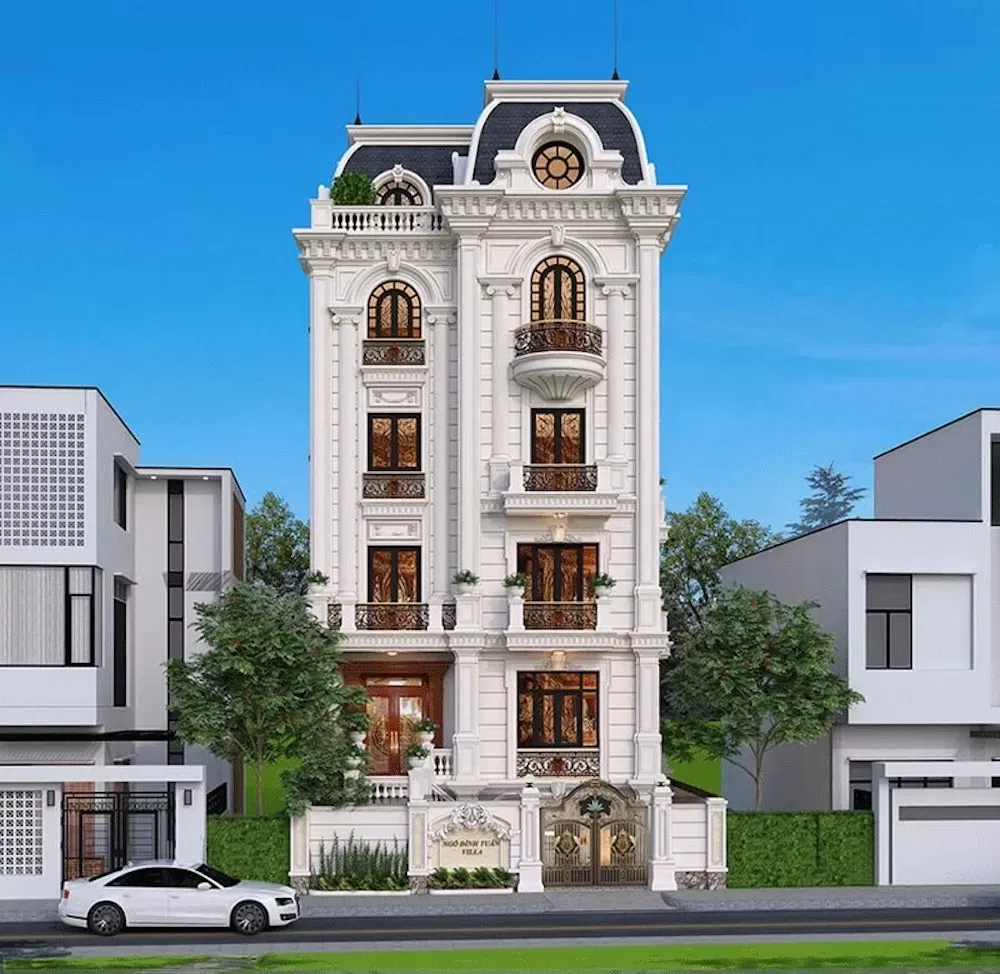 Diện mạo tổng thể của biệt thự hoành tráng