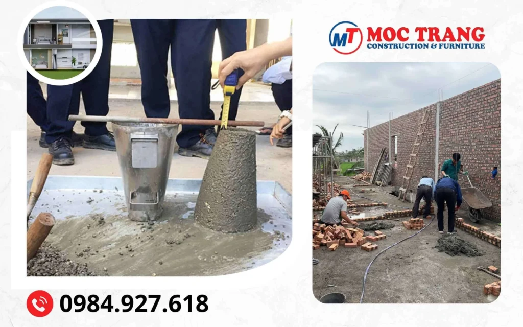 cách kiểm tra độ sụt bê tông