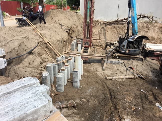 Khoảng cách tối thiểu giữa 2 cọc ép bao nhiêu là chuẩn?
