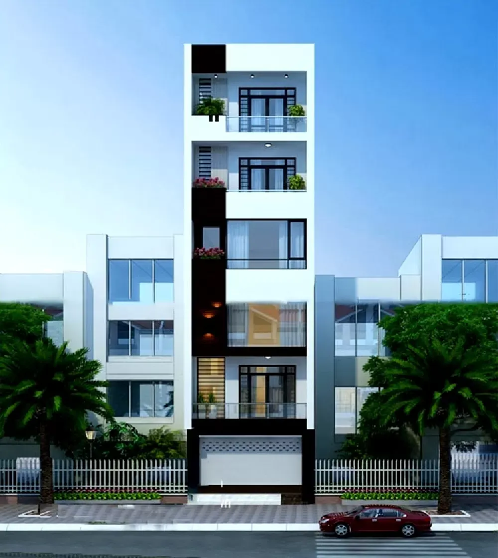 Mẫu nhà phố 6 tầng hiện đại với kích thước 7x14m