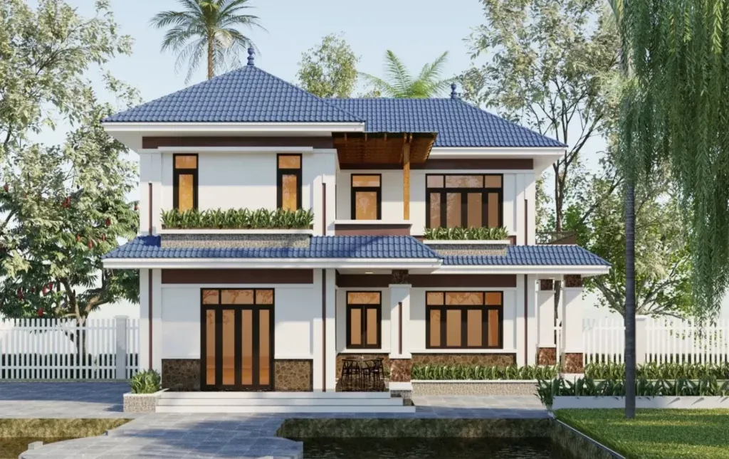 Vì sao mẫu nhà 2 tầng 8x10m mái Nhật được ưa chuộng?