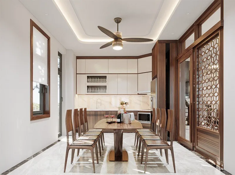 Giá trị phong thủy của biệt thự gỗ óc chó