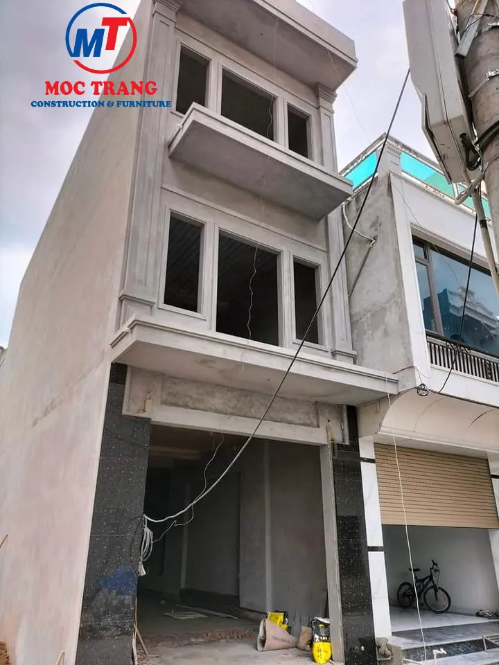 Hoàn thiện phần thô nhà lô 3 tầng