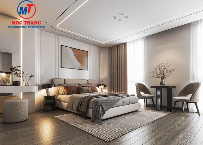 Nội thất phòng ngủ nhà lô phố 3 tầng