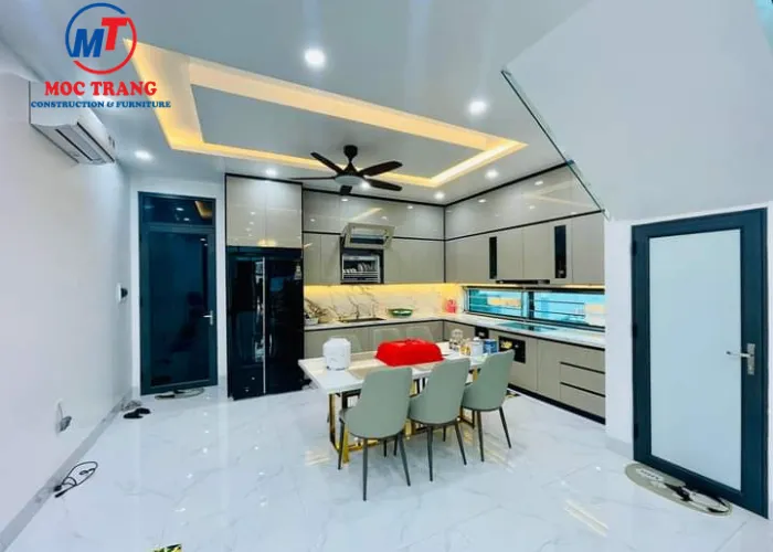 Nội thất phòng bếp nhà lô phố 3 tầng tại Kiến An